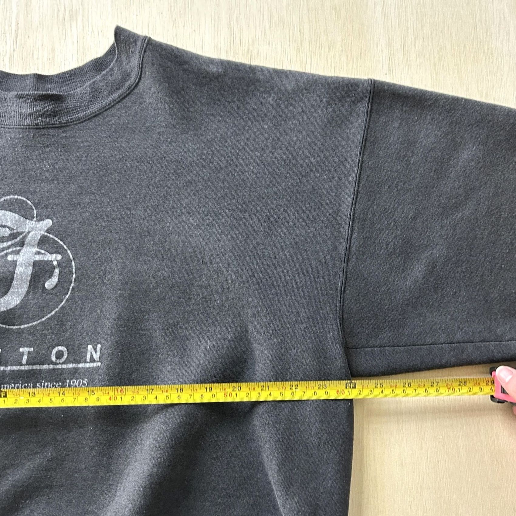 Hanes VINTAGE Hanes Sweatshirt Mens XL Gray Heavyweight Fleece Graphic Print Short Sleeve Crew Neck Pullover Size US XL / EU 56 / 4 - 4 Thumbnail