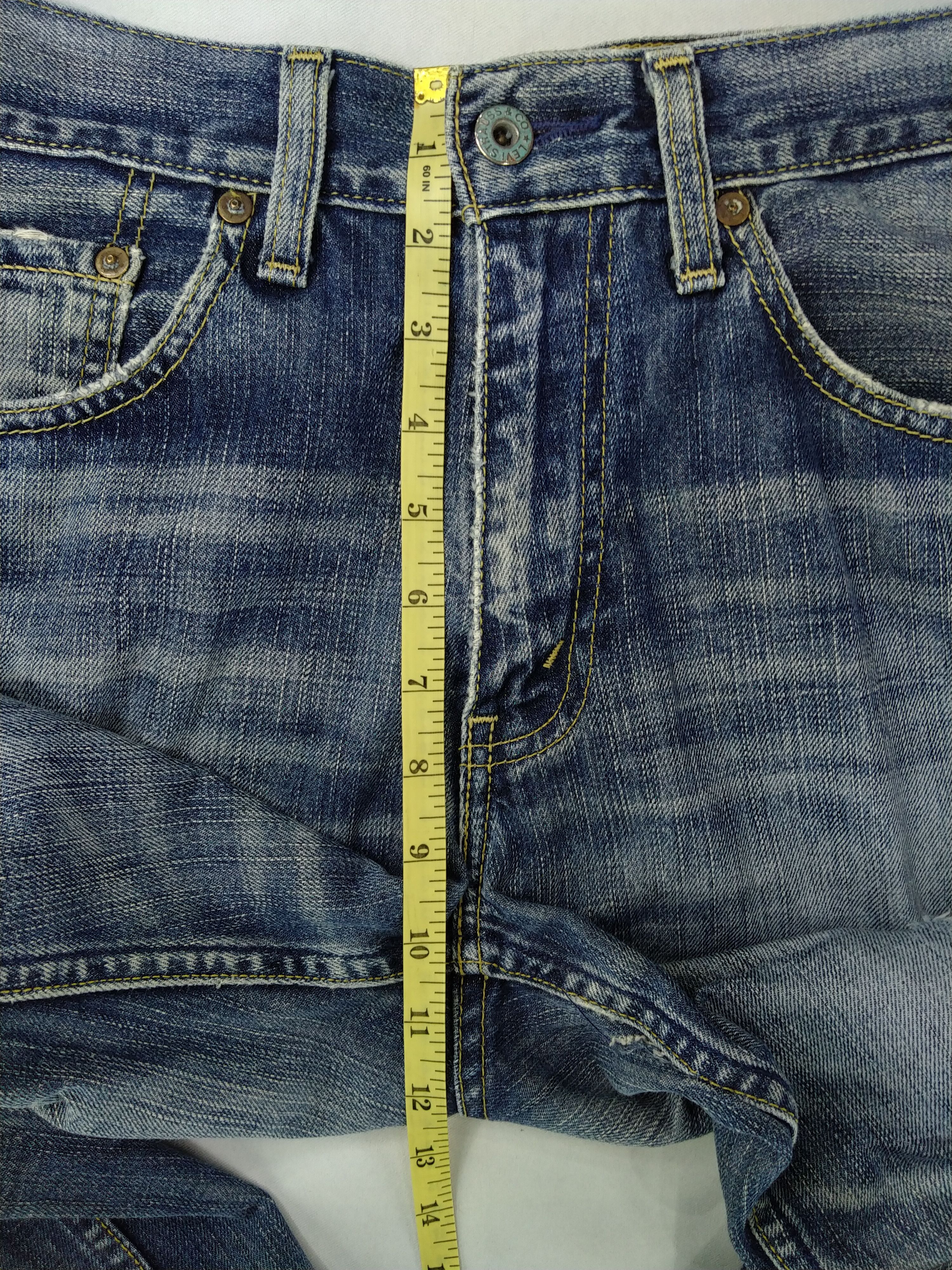Levi's Blue Vintage Levi's 502 Distressed Ripped Denim -JN167 Size US 30 / EU 46 - 6 Thumbnail