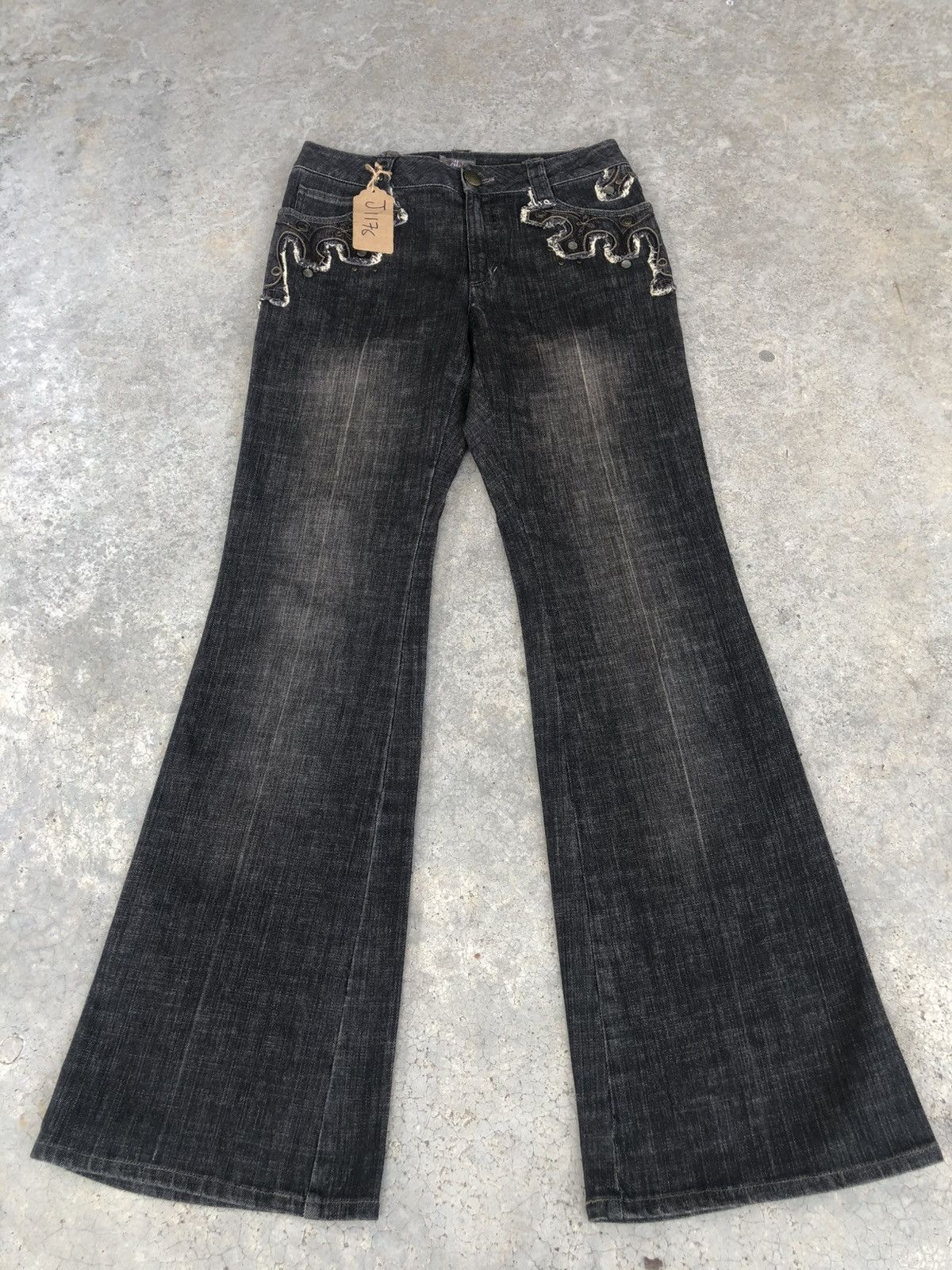Japanese Allumette Flared Jeans Distressed Jeans