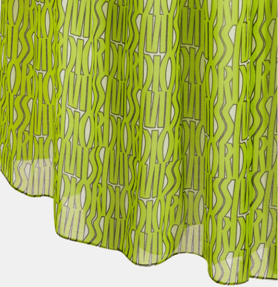 Dior o1w1db11225 451J64 Midi Skirt in Green Size 26" / US 2 / IT 38 - 3 Thumbnail