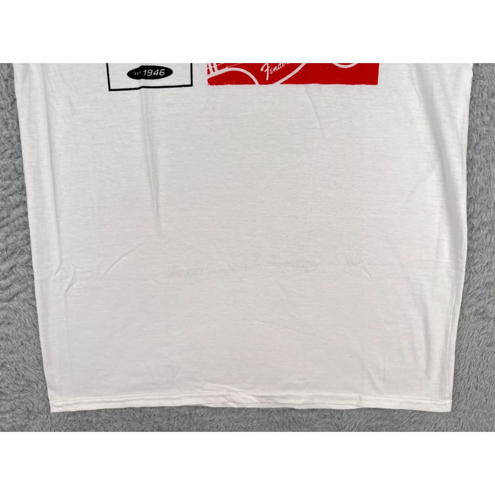 Fender Fender Shirt Men Medium White Red 1964 Stratocaster 100% Cotton NEW T-Shirt Mens Short Sleeve Crew Neck Jersey Size US M / EU 48-50 / 2 - 5 Thumbnail