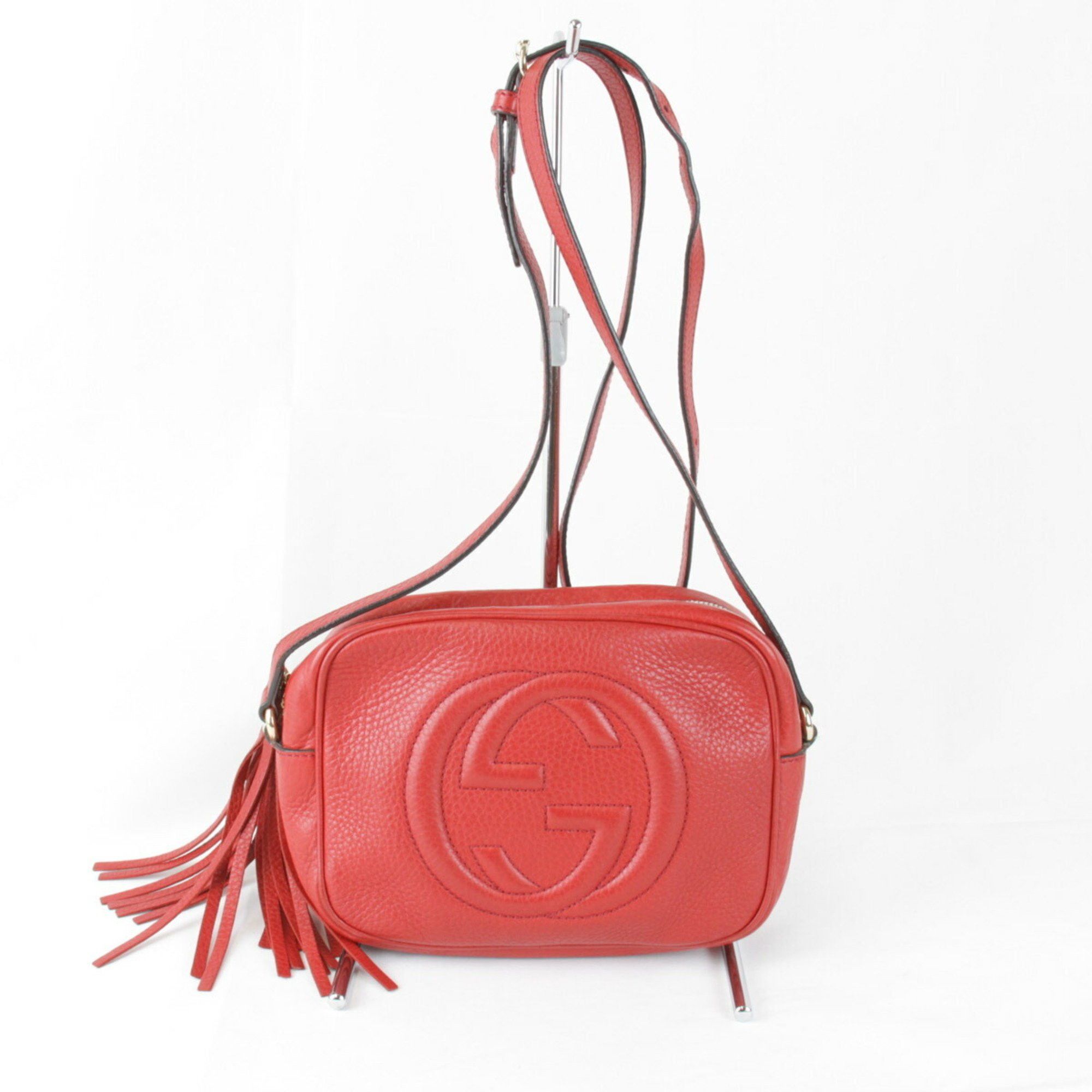 Gucci GUCCI 308364 498879 Shoulder Bag Leather Red Women's Size ONE SIZE - 1 Thumbnail