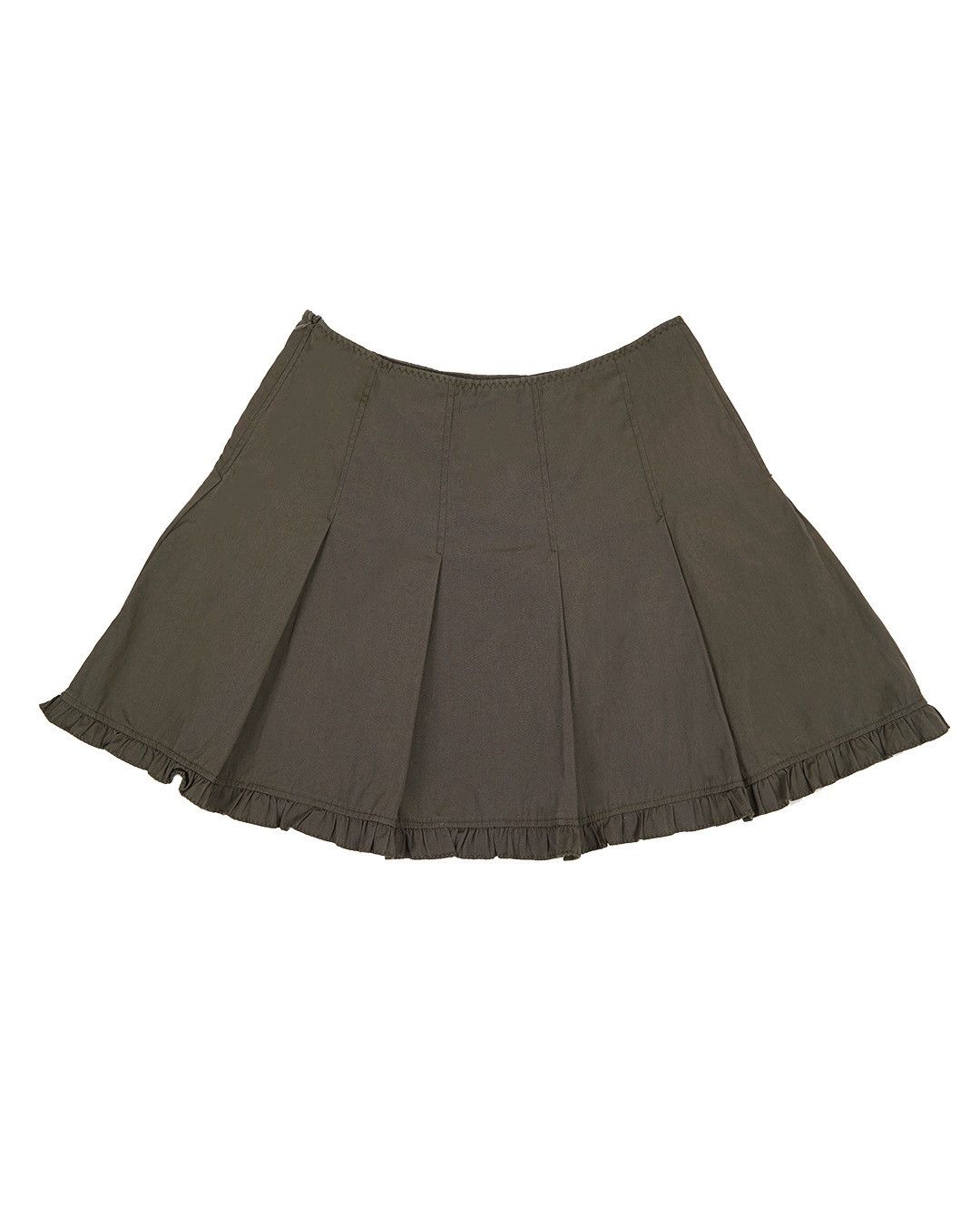 Miu Miu Miu Miu S/S1999 Ruffle Mini Skirt Size 26" / US 2 / IT 38 - 3 Thumbnail