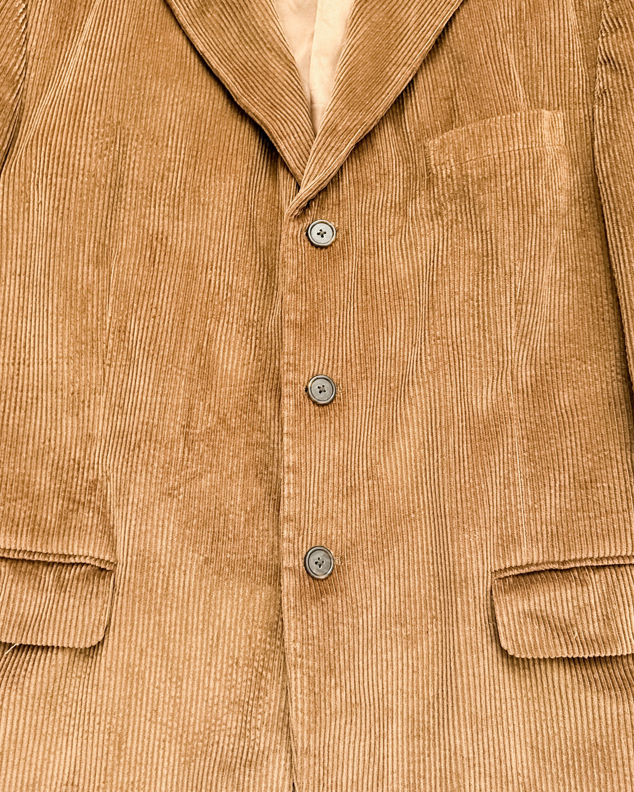 Vintage Vintage 2000s Coconut Grove Corduroy Blazer Brown Men's 44S Size 44S - 4 Thumbnail