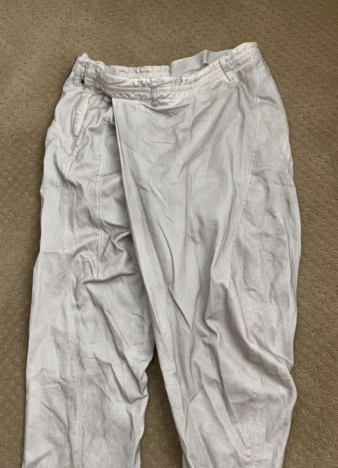 Julius Julius Ghost SS14 Asymmetrical Front Wrap Pants White Size US 31 - 2 Thumbnail