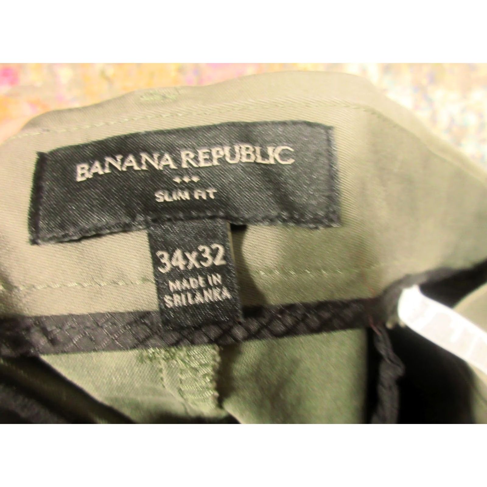 Banana Republic Banana Republic Pants Mens 34x32 Taupe Traveler Slim Stretch Preppy EUC Size US 34 / EU 50 - 3 Thumbnail