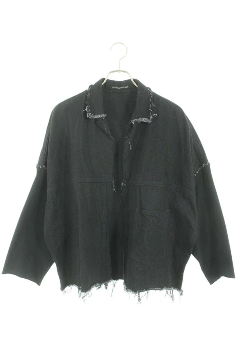 Yohji Yamamoto B Yohji Yamamoto 17AW cut-off oversized denim jacket Size US S / EU 44-46 / 1 - 1 Thumbnail