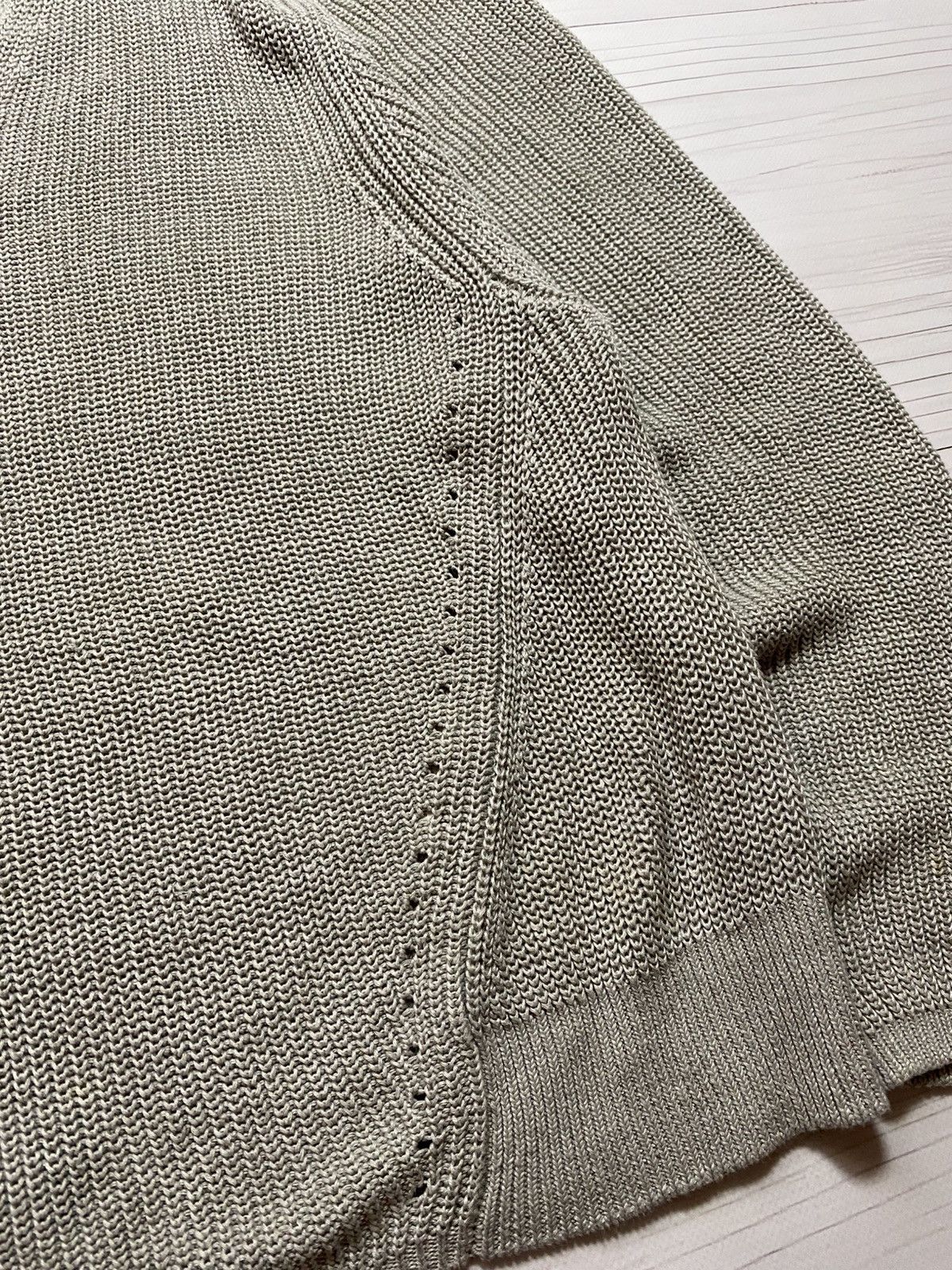 Acne Studios Acne Studios Deborah Chunky SS16 V-neck Linen sweater Size L / US 10 / IT 46 - 10 Thumbnail