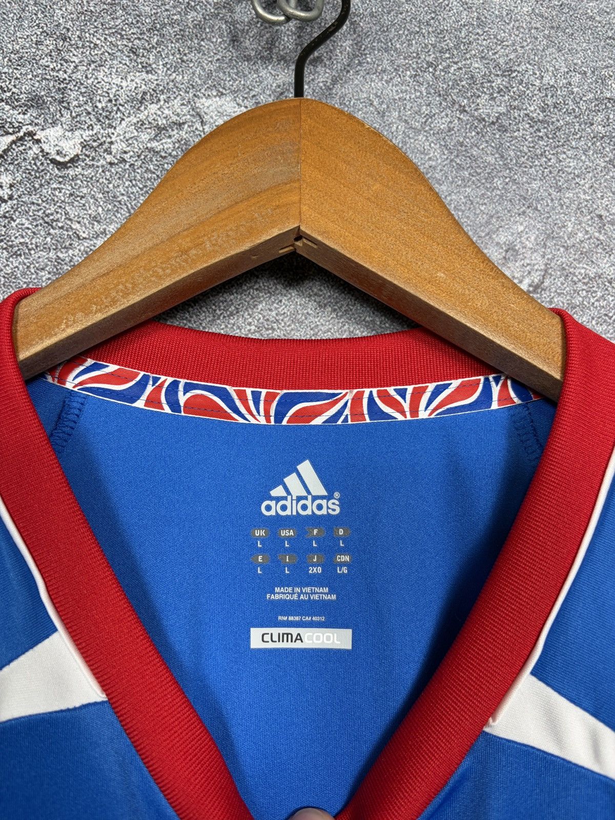 Adidas Vintage 2012 Olympics Game Great Britain Team Jersey T-shirt Size US L / EU 52-54 / 3 - 8 Thumbnail