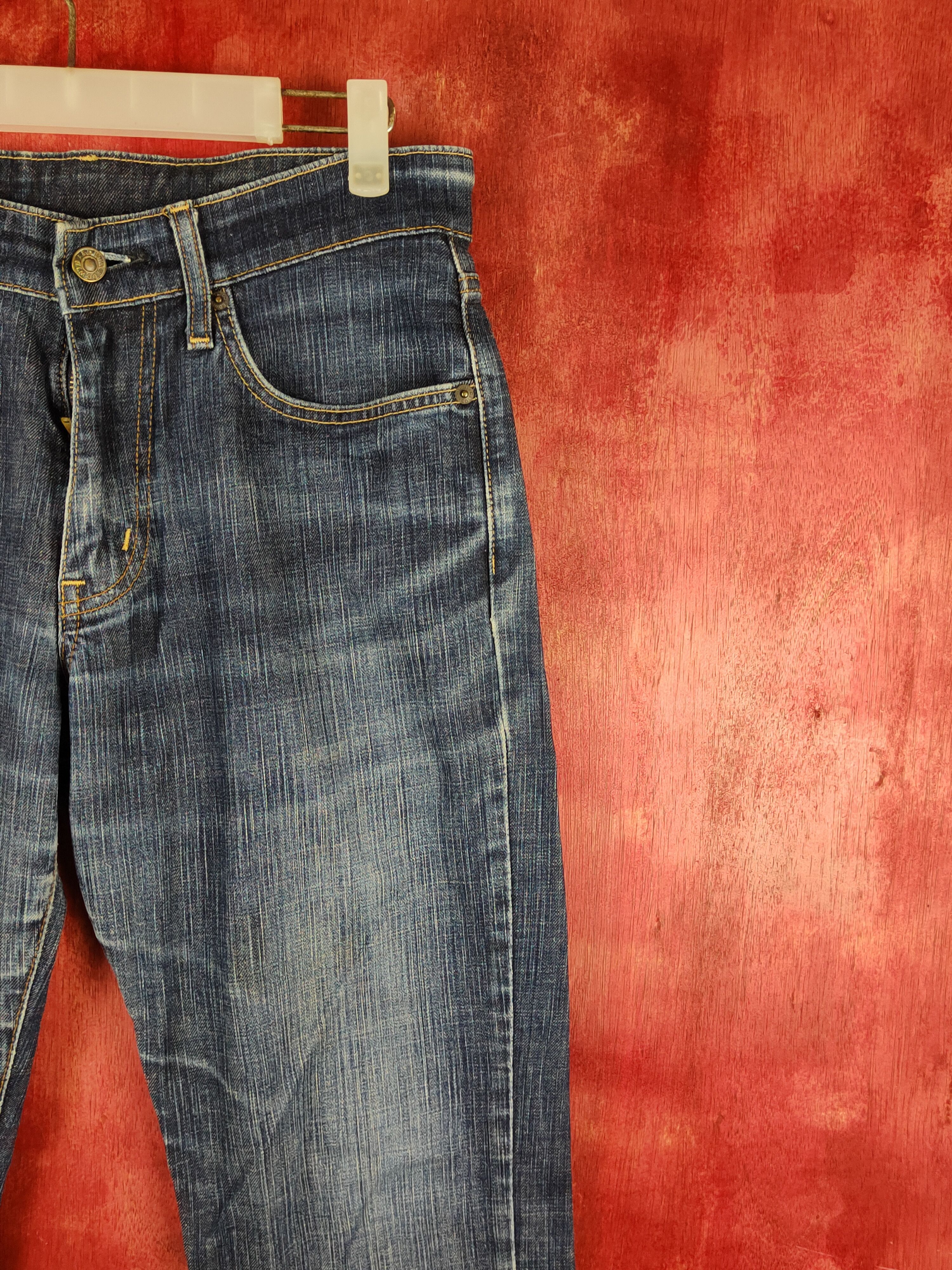Edwin Edwin Dark Blue Distressed Ripped Jeans #S2201 Size US 30 / EU 46 - 5 Thumbnail