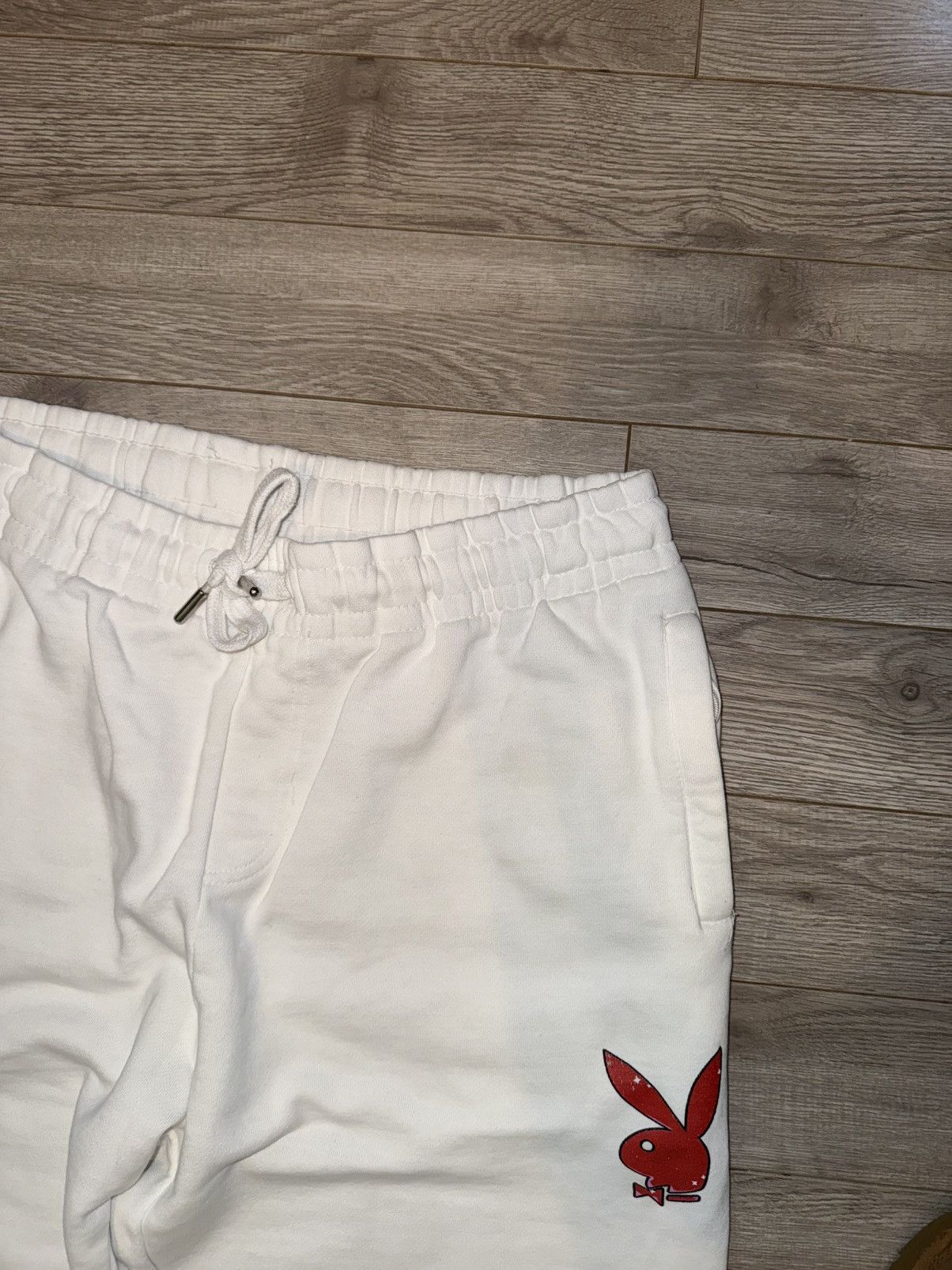 Playboy white playboy drawstring sweatpants Size US 34 / EU 50 - 5 Thumbnail