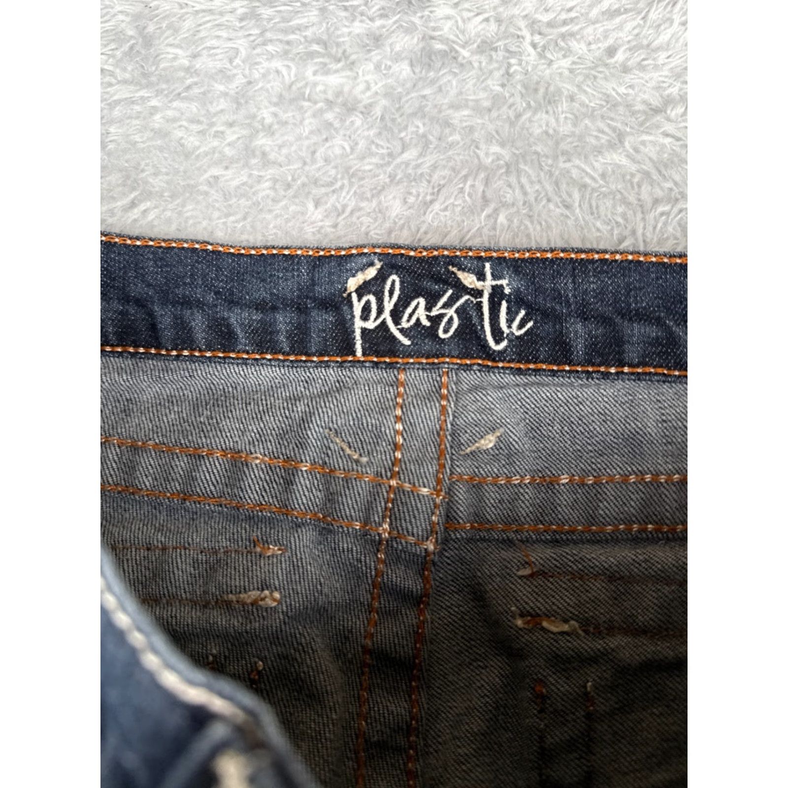 Mossimo Mossimo Jeans Juniors 9 Blue Denim Bootcut Low Rise 29x33 Dark Embroidered Logo 5-Pocket Design Vintage No Women Hippo... Size 30" / US 8 / IT 44 - 6 Thumbnail