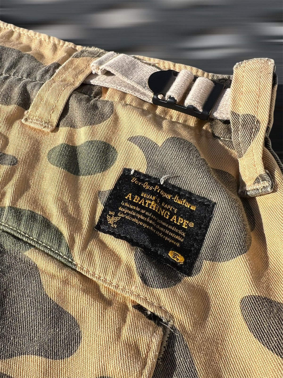 Bape O.G Yellow Camo Cargo Pants Size US 32 / EU 48 - 6 Thumbnail