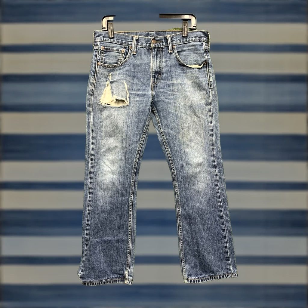 Levi's Levi's 527 Jeans Mens 36x28 Blue Straight Leg Denim Classic Mid Rise Pants Work Size US 36 / EU 52 - 1 Thumbnail