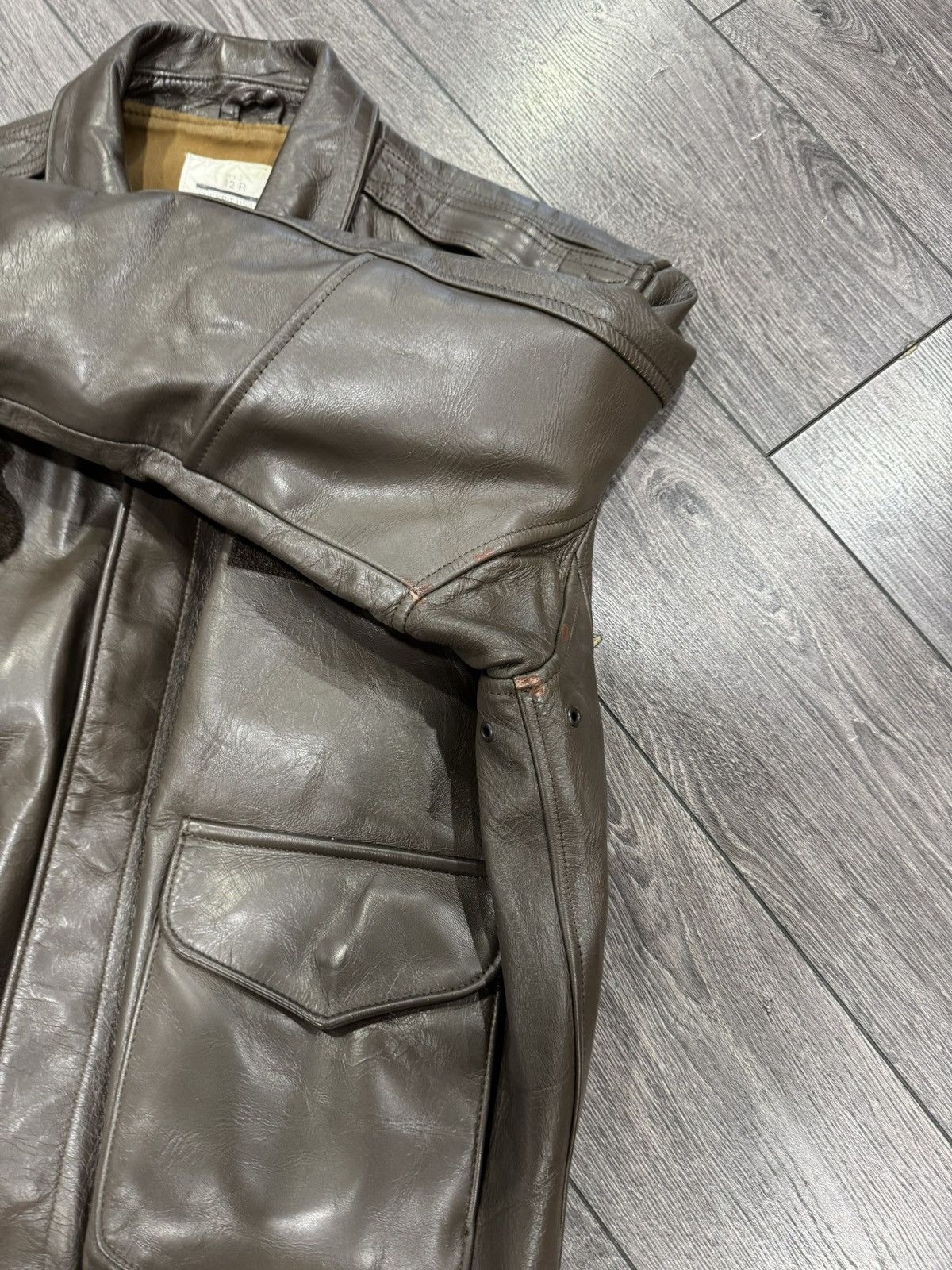 Cockpit USA Horsehide leather jacket Cockpit USA A-2 Flight Jacket 2007 Size US XL / EU 56 / 4 - 14 Thumbnail