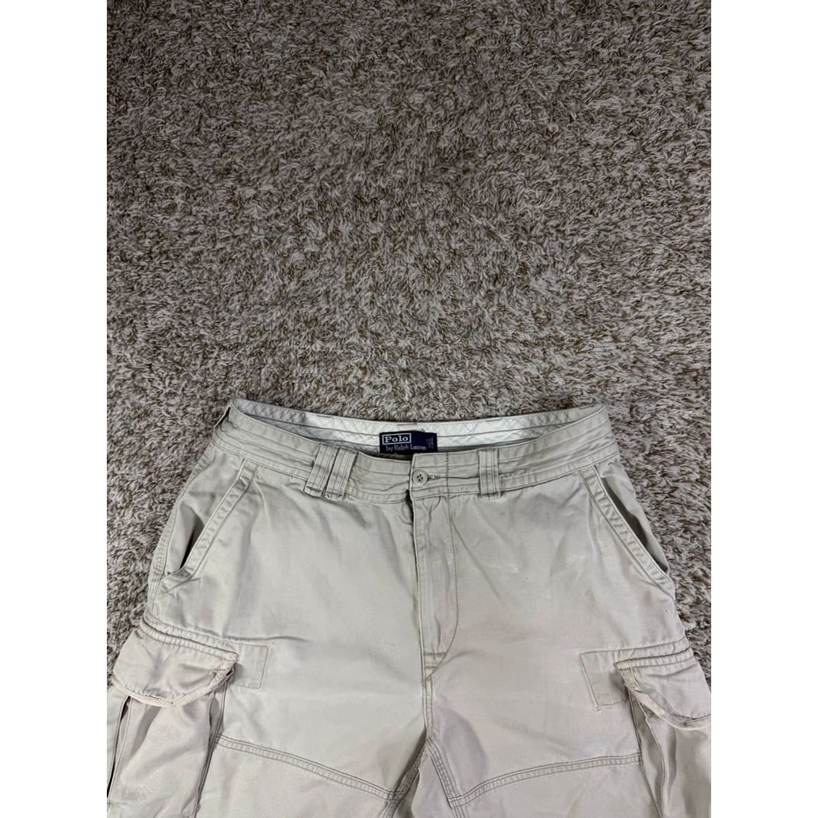 Polo Ralph Lauren Polo Ralph Lauren Classic Chino Cargo Shorts Light Gray Size 35 Men Size US S / EU 44-46 / 1 - 2 Thumbnail