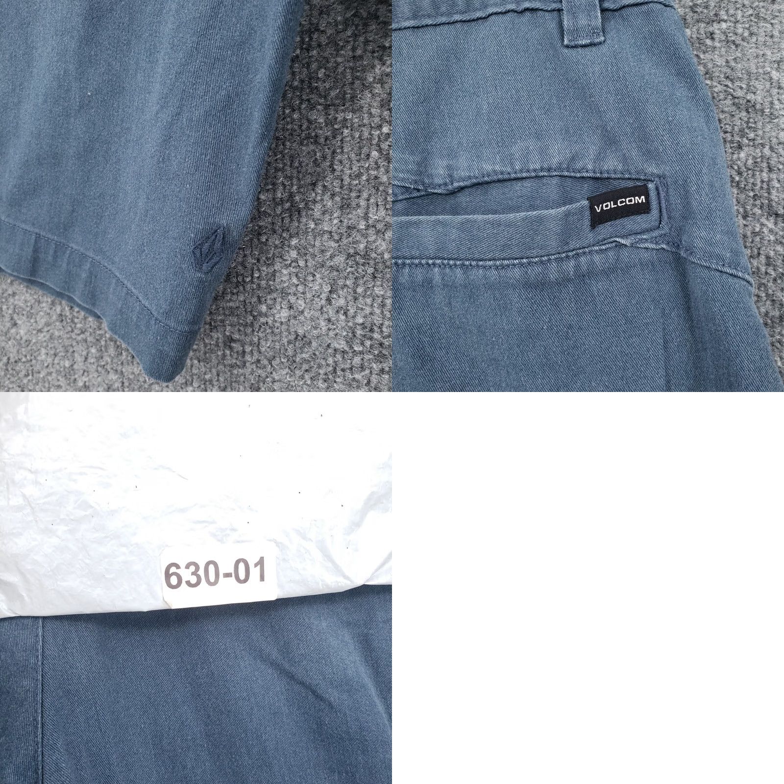 Volcom Volcom Shorts Mens 29 Blue Chino Mid Rise Bermuda Flat Front Zip Fly Pockets Size US 29 - 9 Thumbnail