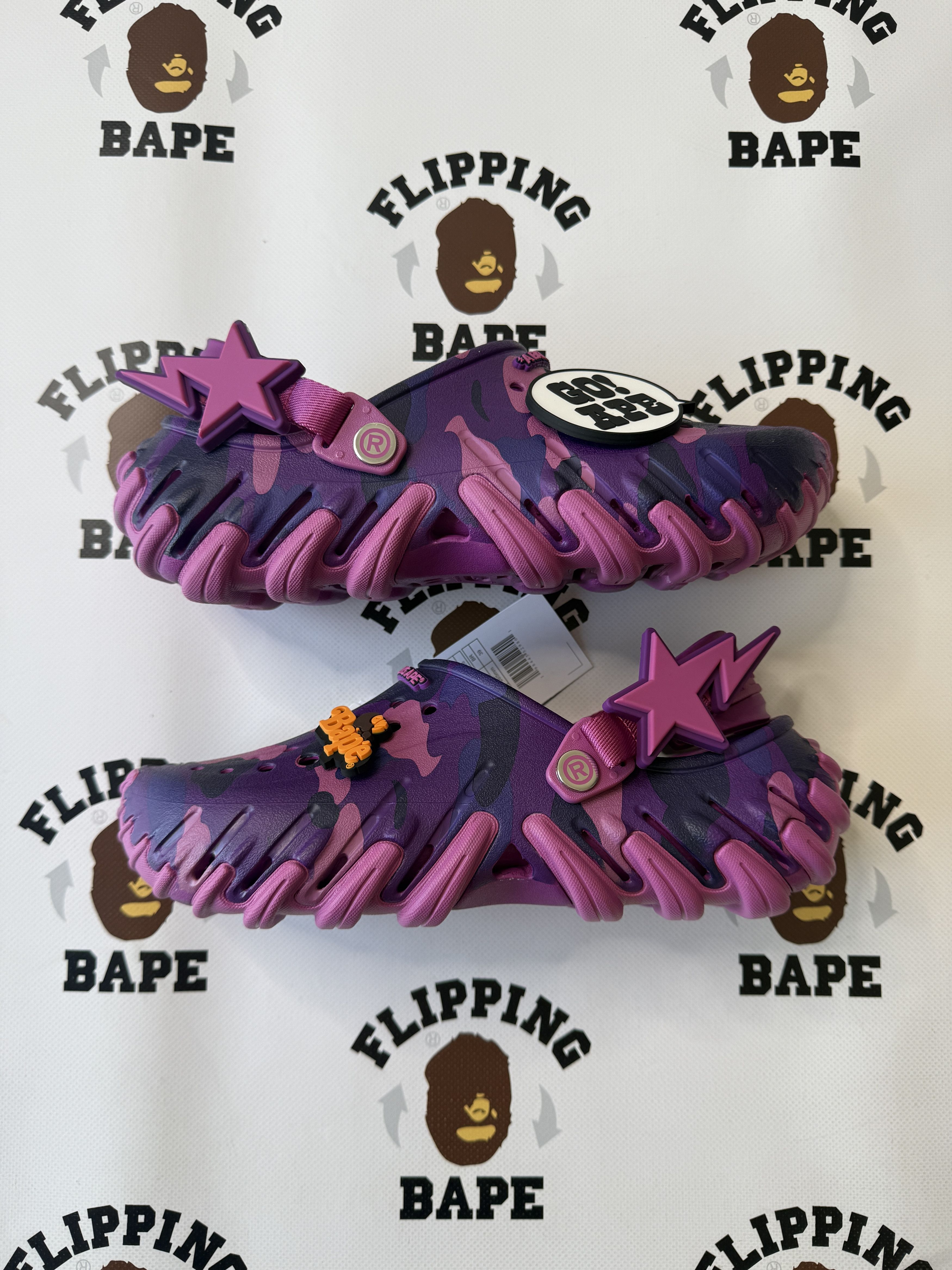 Bape × Crocs BAPE X CROCS ECHO PURPLE Size US 10 / EU 43 - 4 Thumbnail