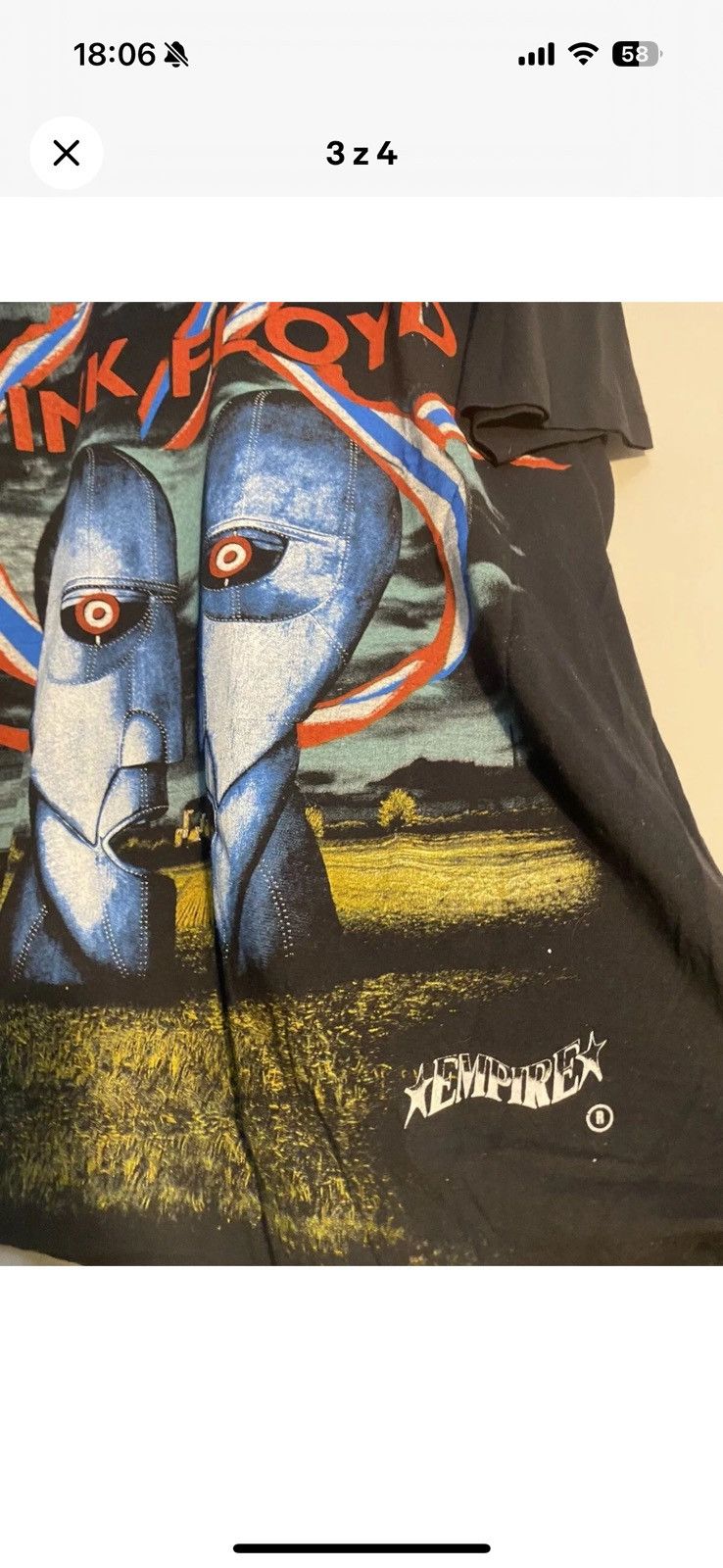 Band Tees 90s Pink Floyd Division Bell European Tour Vintage Band Tee Size US XL / EU 56 / 4 - 3 Thumbnail