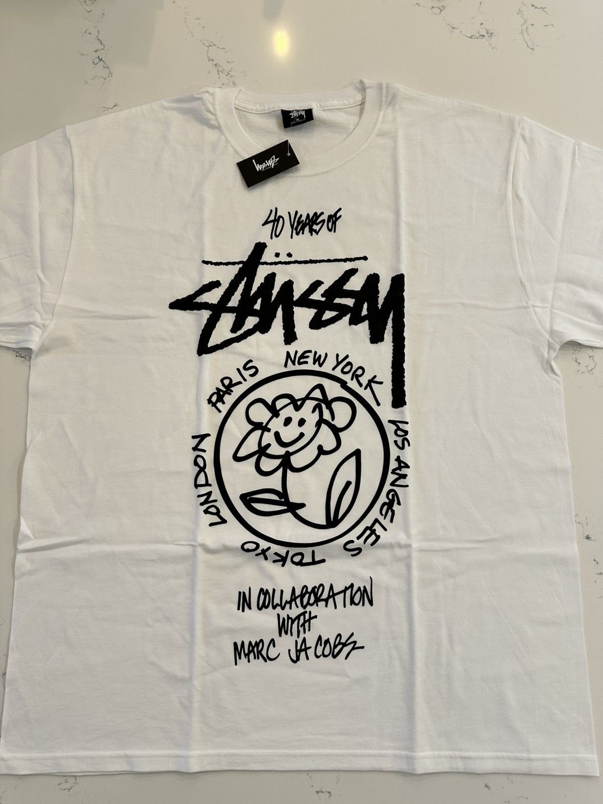 Marc Jacobs × Stussy Stussy X Marc Jacobs Tour t-shirt | Grailed