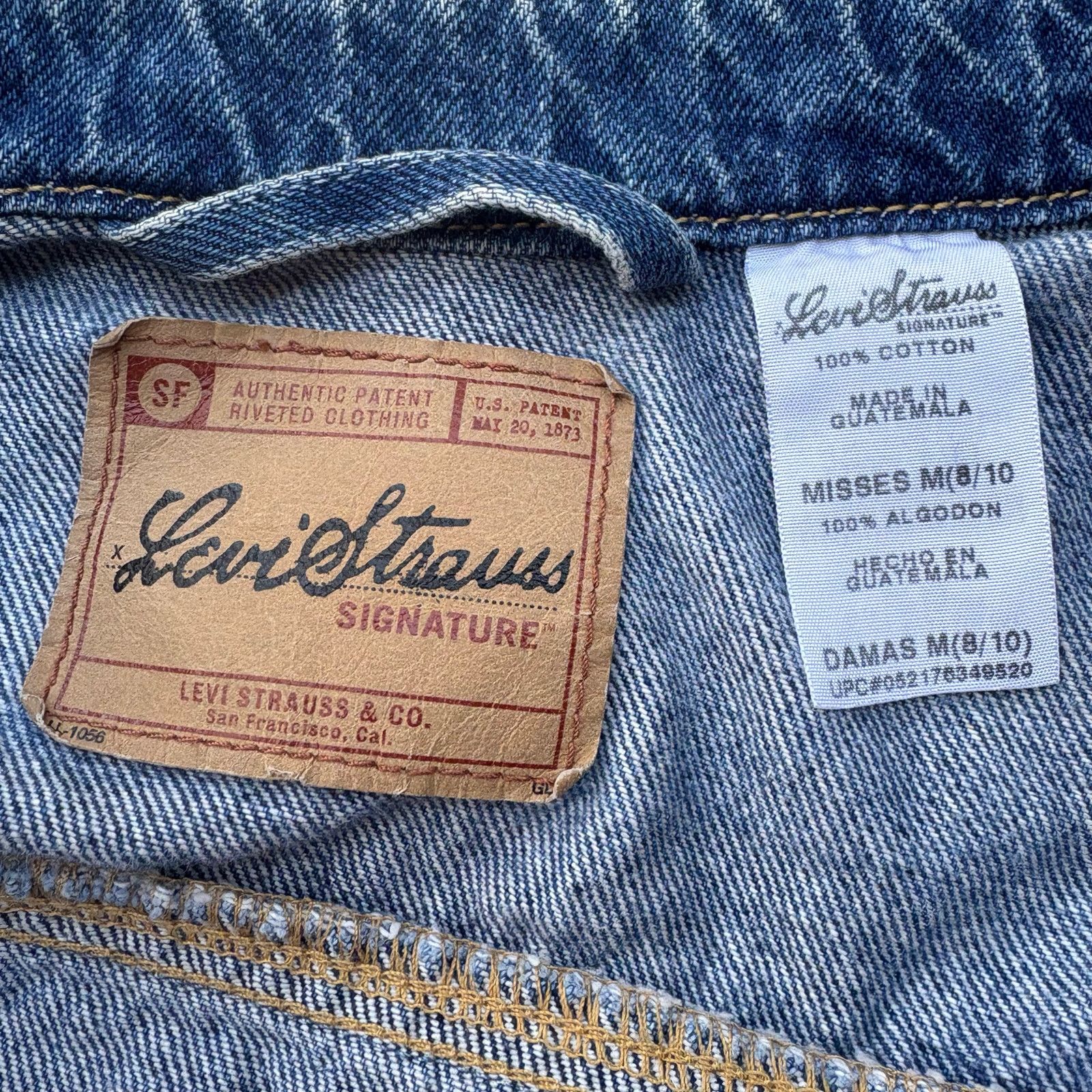 Levi's VTG Levi Strauss Denim Vest Sz Misses M 8-10 100% cotton Size M / US 6-8 / IT 42-44 - 6 Thumbnail