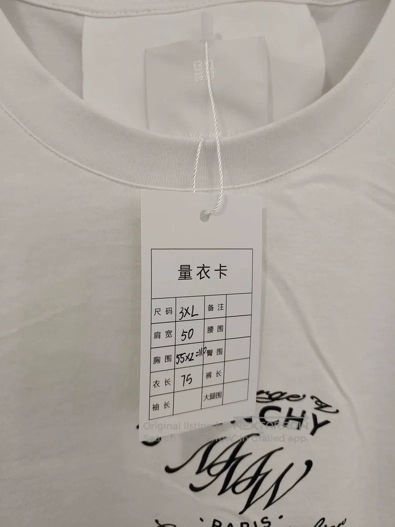 Givenchy Givenchy SizeXXXL Logo Lettering Printed Short Sleeve T-Shi Size US M / EU 48-50 / 2 - 6 Thumbnail