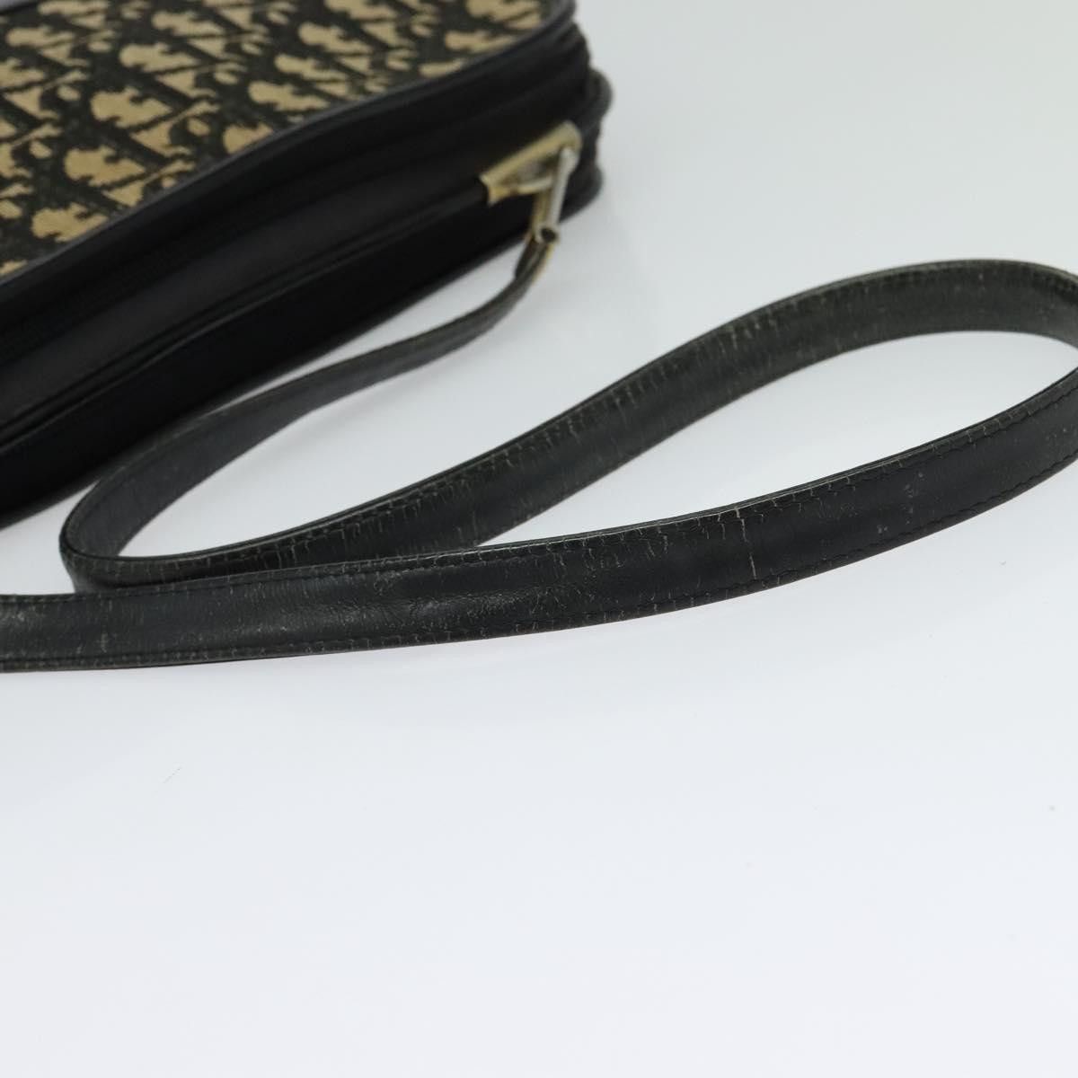 Dior DIOR Trotter Canvas Shoulder Bag Navy Gold Size ONE SIZE - 7 Thumbnail