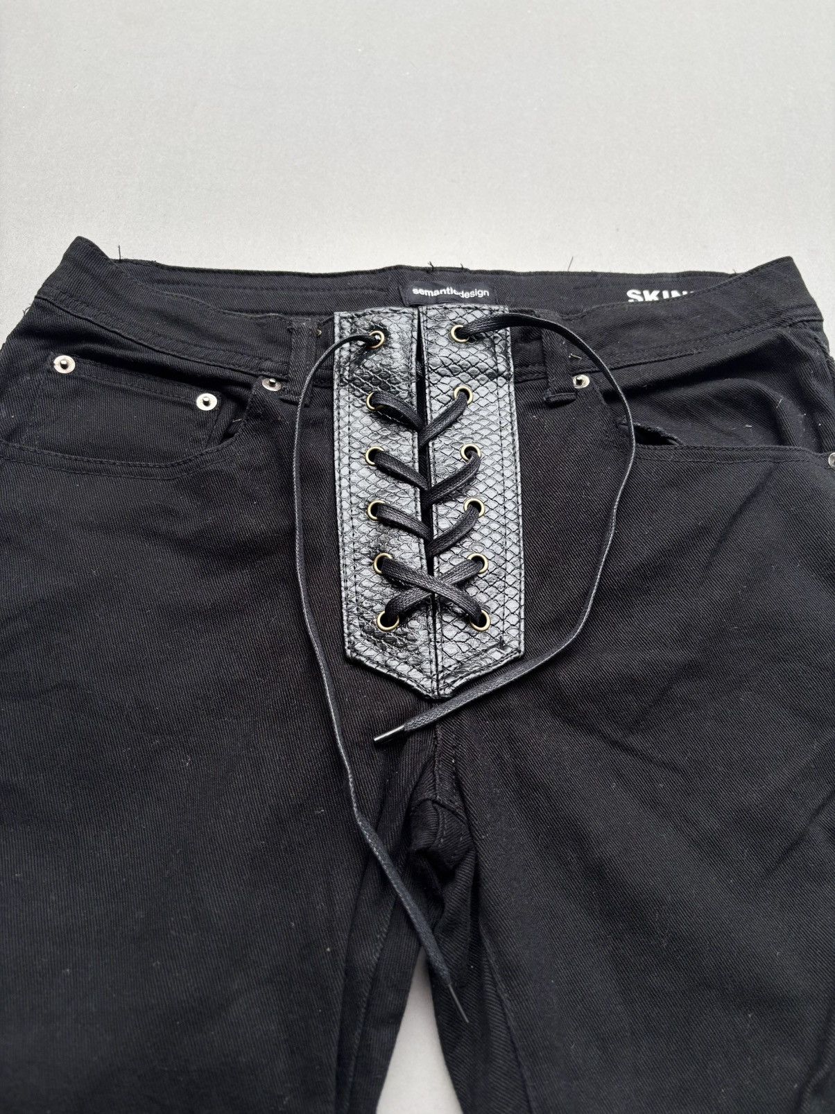 Japanese Brand Ant ful lace up flare jeans Size US 30 / EU 46 - 3 Thumbnail