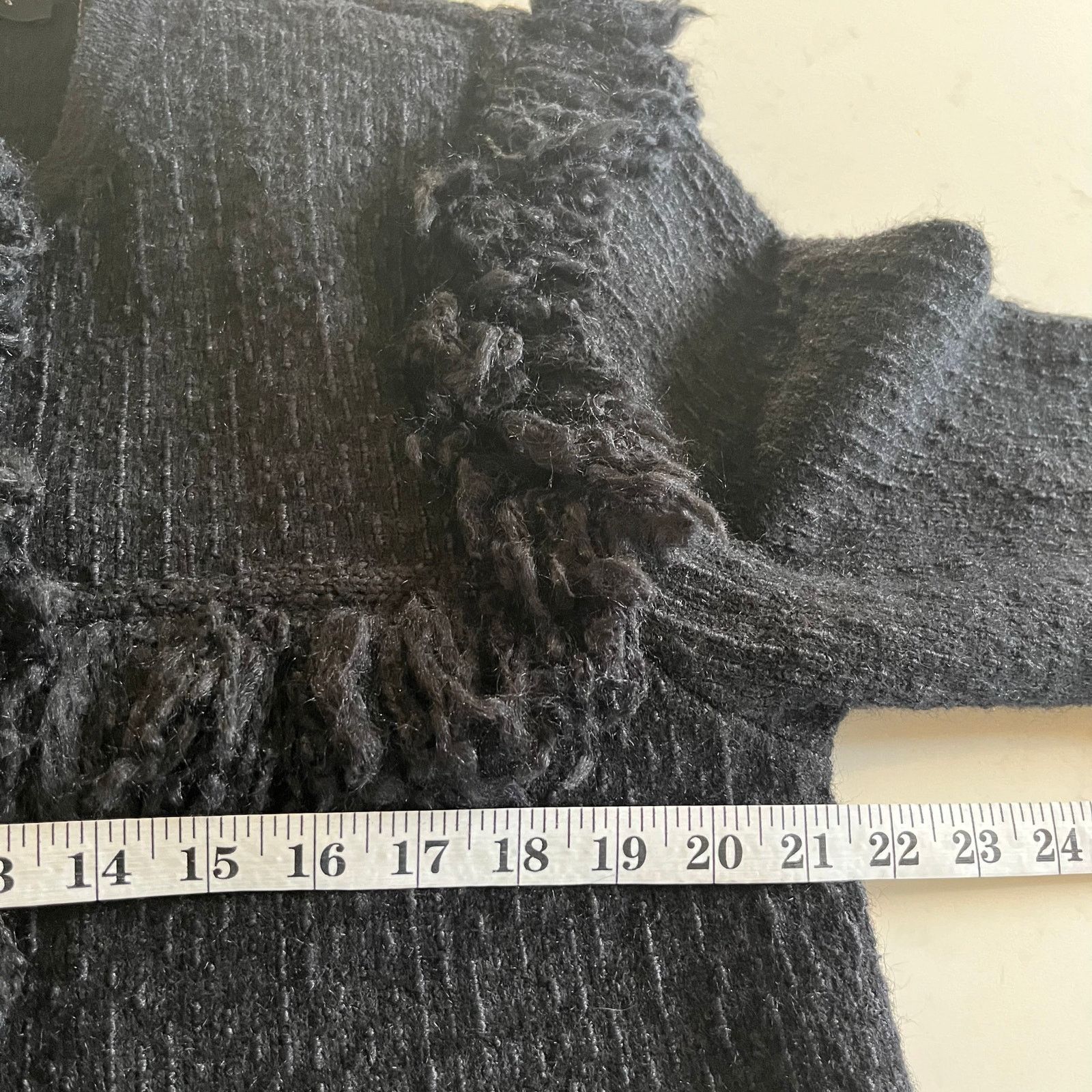 Allsaints All Saints Ashley Black Tassel Wool Jacket Size Medium Size M / US 6-8 / IT 42-44 - 7 Thumbnail