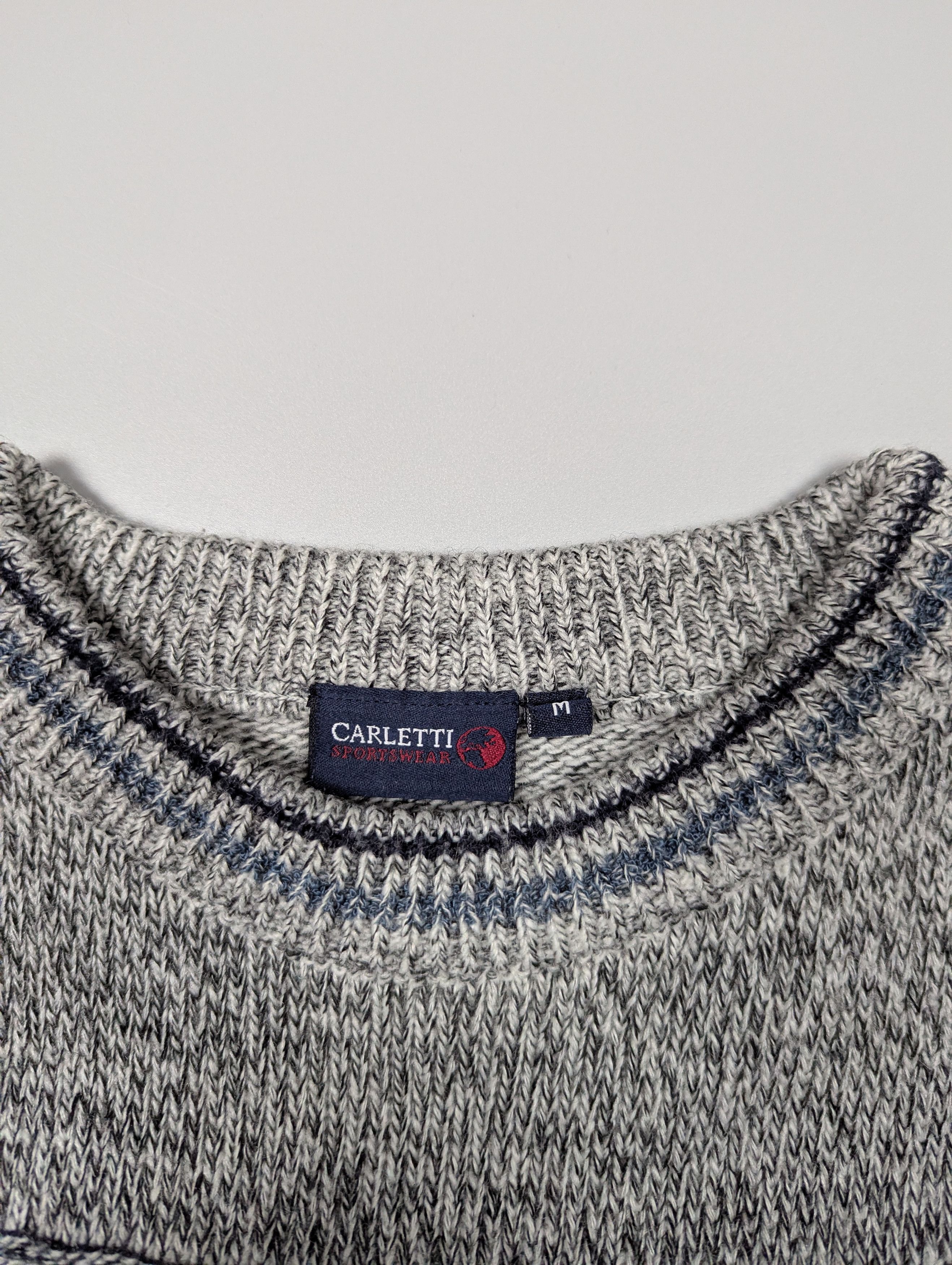 Japanese Brand × Vintage CARLETTI Vintage Italian Men's Knitted Abstract 3D Sweater Size US M / EU 48-50 / 2 - 5 Thumbnail