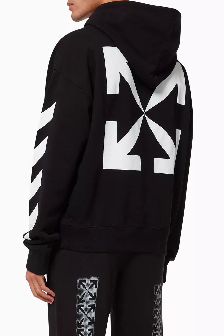 Off-White Black Mona Lisa Arrows Oversized Hoodie Size US XXL / EU 58 / 5 - 4 Thumbnail