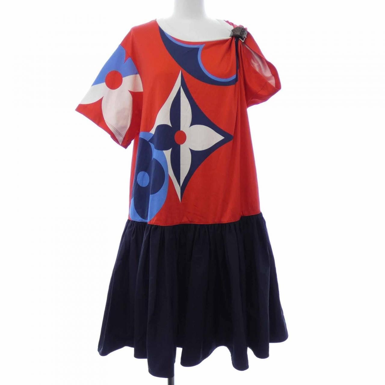 Louis Vuitton Louis Vuitton Dress Cotton Dresses FKDR55ZZY DUTY FREE for USA