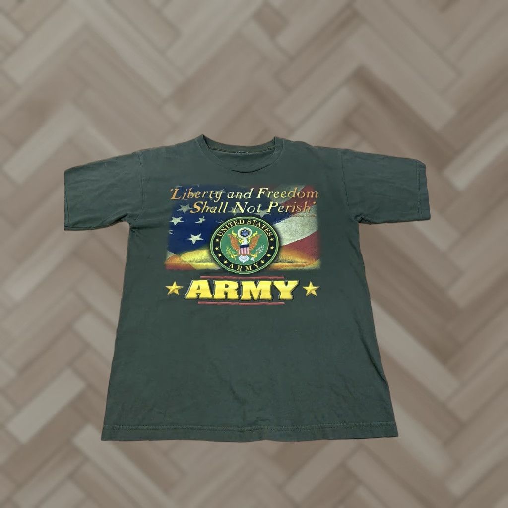Vintage VINTAGE United States Army Graphic T Shirt Mens S Green Crew Neck Short Sleeve #8041 Size US S / EU 44-46 / 1 - 1 Thumbnail