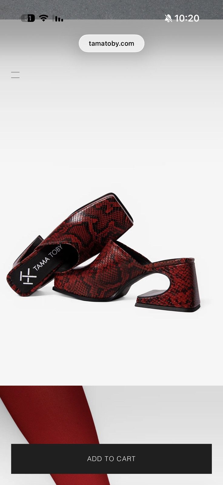 Other TAMA TOBY Red Snake Sassy Mule Size US 6 / IT 36 - 4 Thumbnail