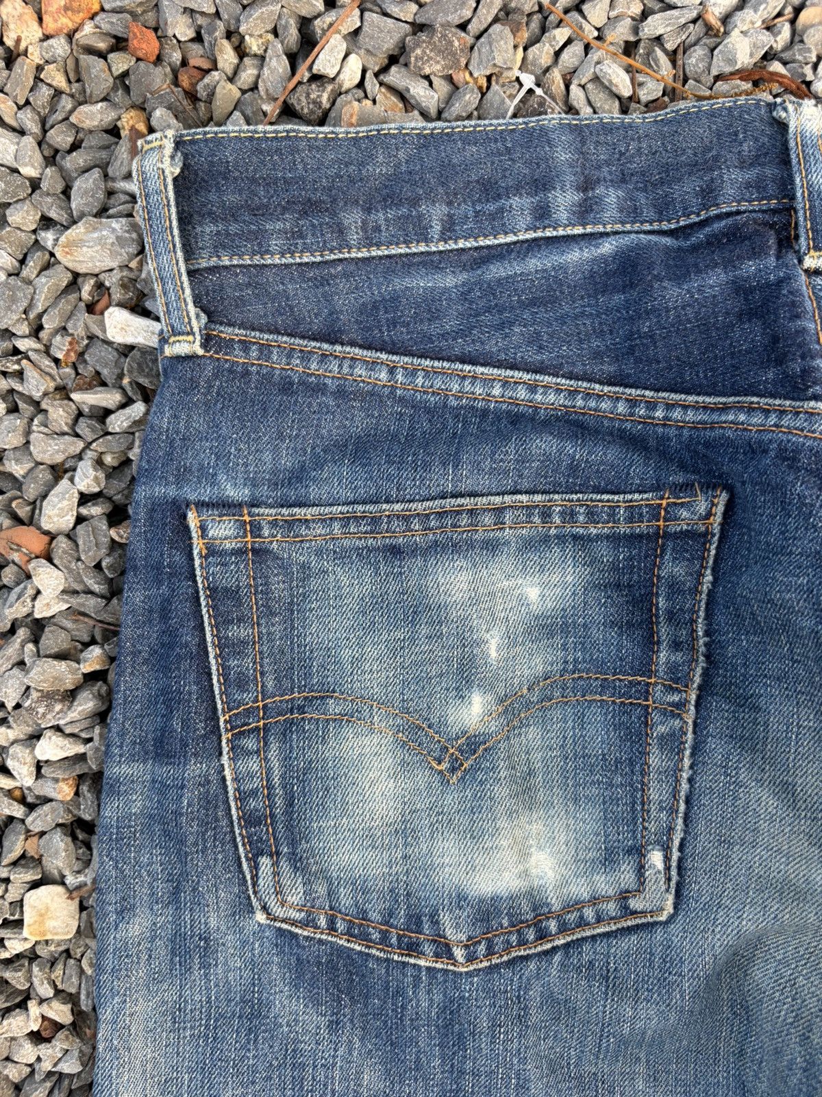 Kapital VINTAGE LEVIS 502 BIG E SELVEDGE RUSTY DISTRESSED DENIM Size US 30 / EU 46 - 14 Thumbnail