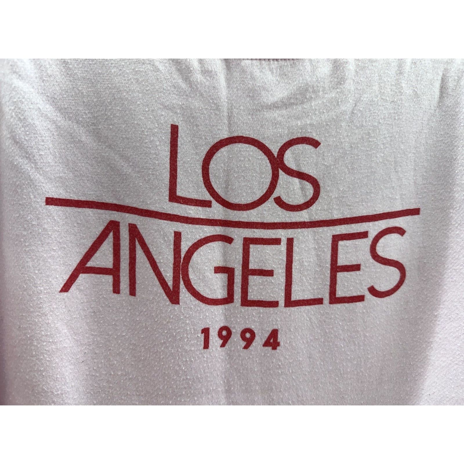 Vintage Mighty Fine Sweatshirt Womens Size Medium Pink Los Angeles Long Sleeve Cropped Size M / US 6-8 / IT 42-44 - 3 Thumbnail