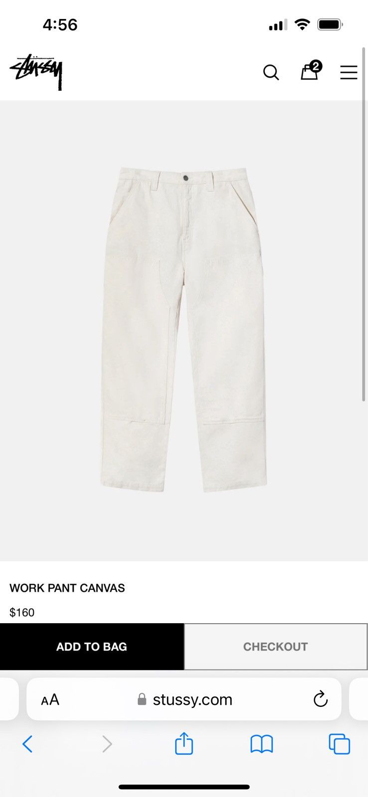 Stussy STUSSY WORK PANTS Size US 30 / EU 46 - 3 Thumbnail