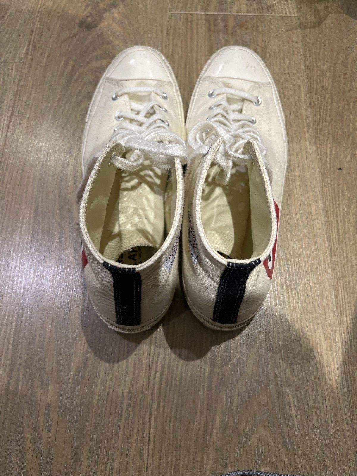 Comme des Garcons Comme des Garçons Play x Chuck 70 High 'Milk' 2023 Size US 13 / EU 46 - 6 Thumbnail