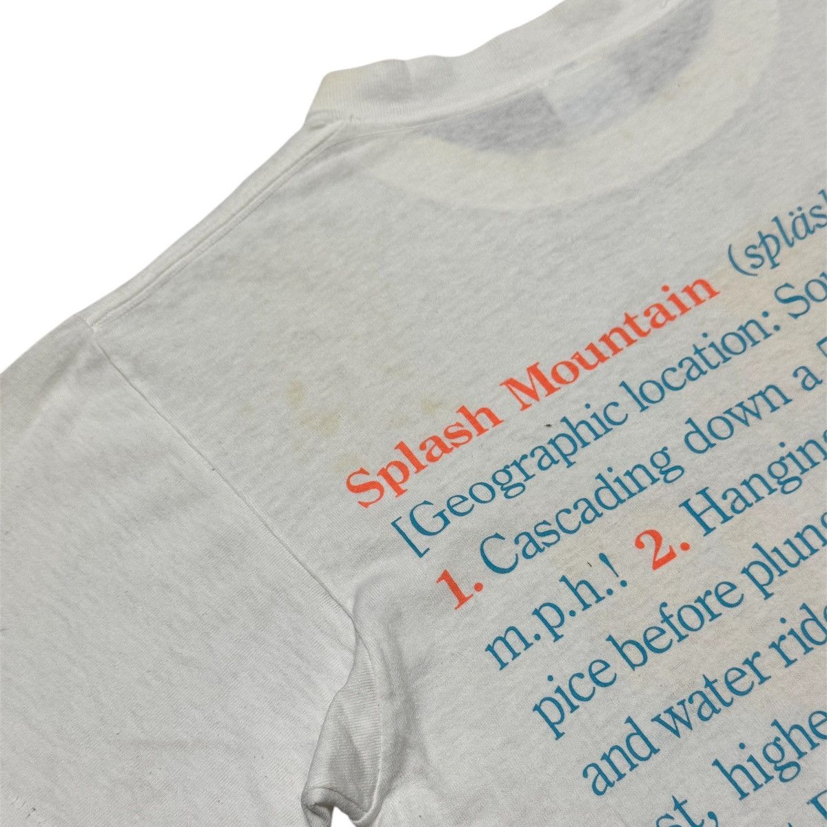 Vintage Rare 80s Splash Mountain Disneyland Character Tees