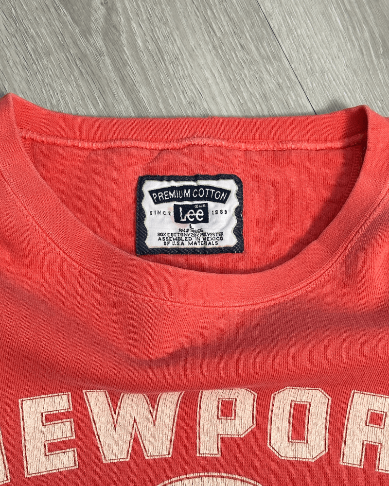 Lee × Vintage Vintage Lee Newport Pink Crewneck Sweatshirt - Size Large Size US L / EU 52-54 / 3 - 5 Thumbnail