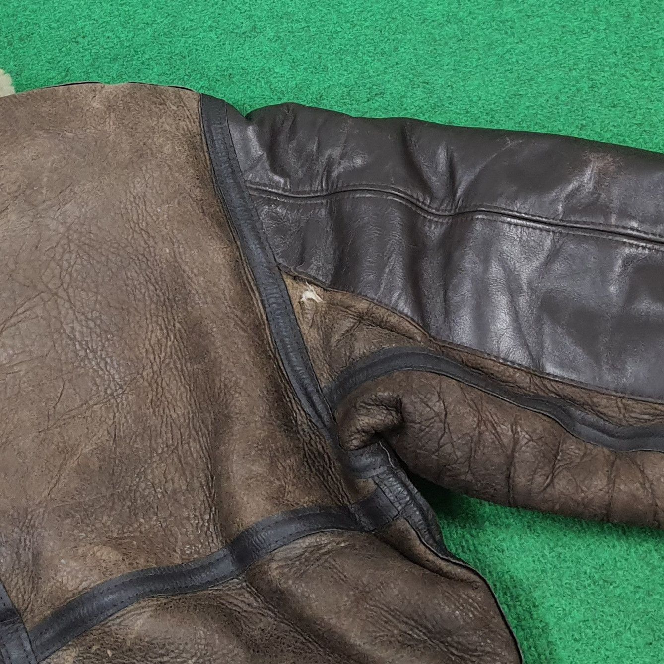 Avirex 90s Avirex Jacket Sheepskin Shearling Flight Leather C303N10 Size US M / EU 48-50 / 2 - 11 Thumbnail