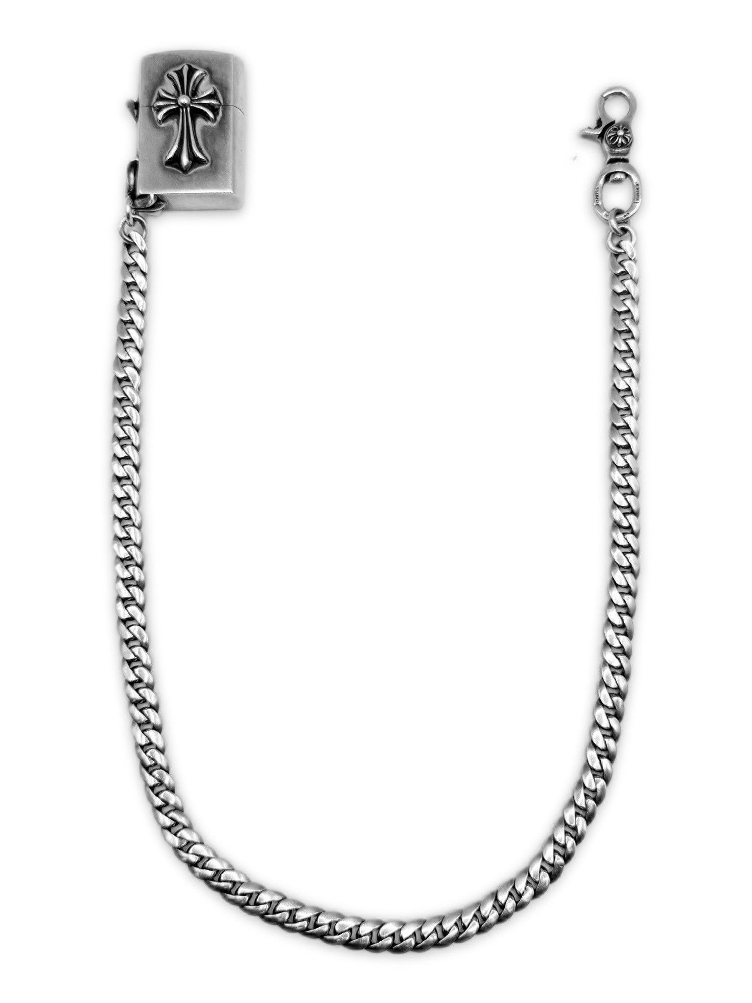 Chrome Hearts Chrome Hearts Cross Zippo Lighter Cuban Link Lobster Clasp Wallet Chain Size ONE SIZE - 2 Thumbnail