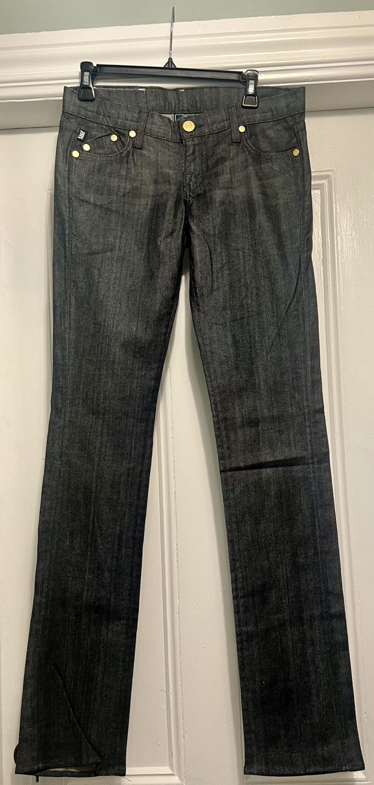 Jean Authentic Victoria Beckham Rock & Republic jeans gold crown Size 26" / US 2 / IT 38 - 1 Thumbnail