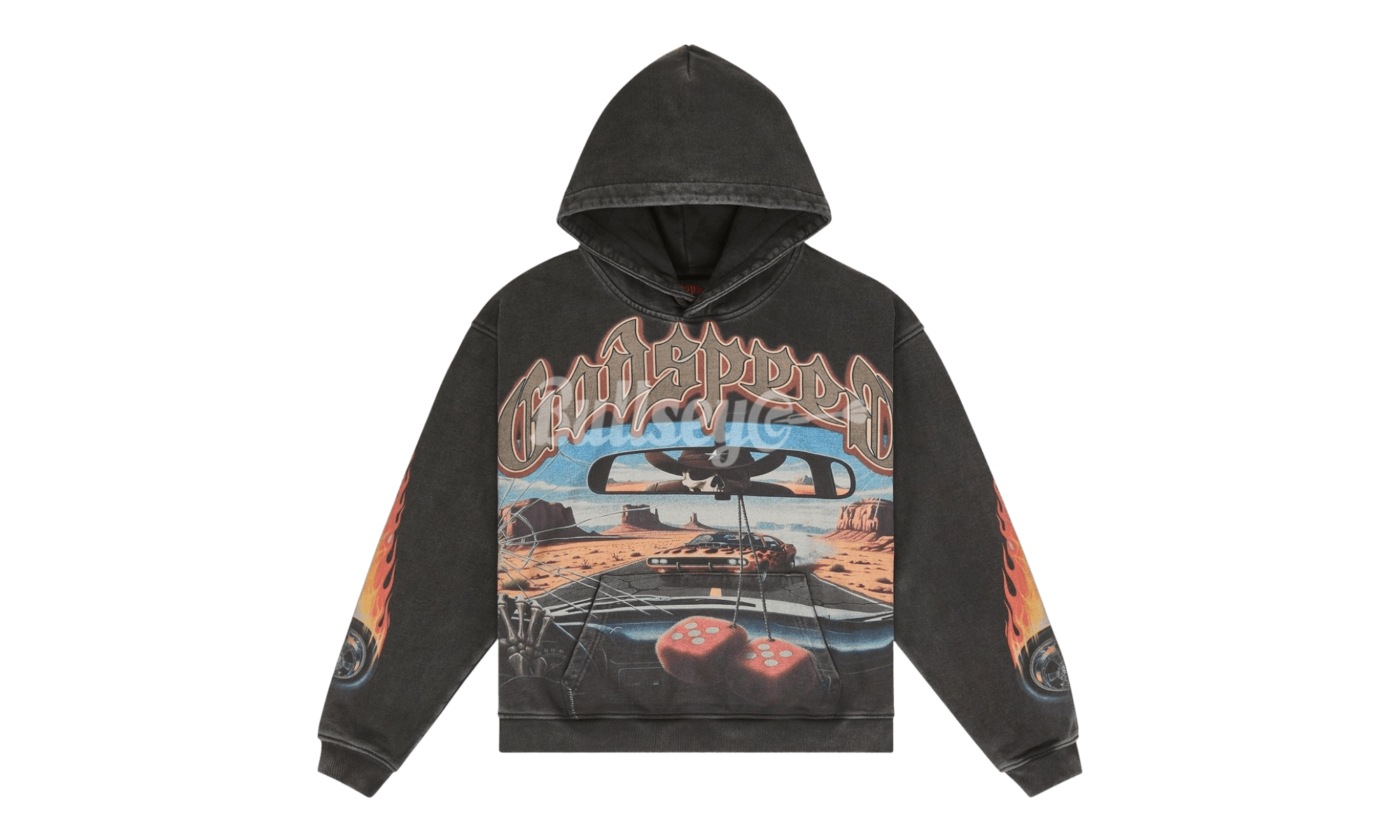 On the Run II Washed Black Hoodie