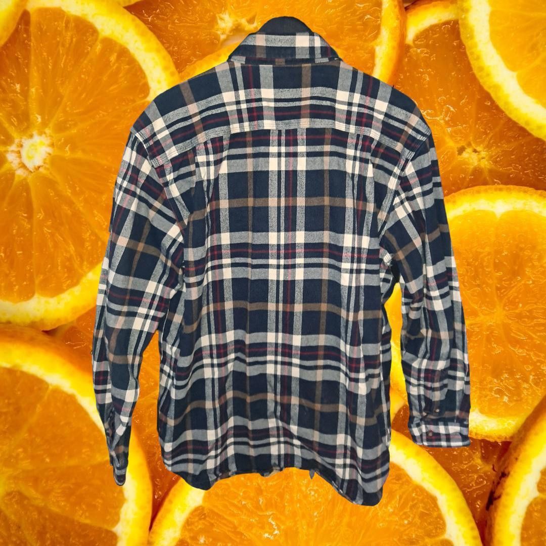 Carhartt Carhartt Original Fit Button Up Blue Tan White Red Flannel S Size US XL / EU 56 / 4 - 6 Thumbnail