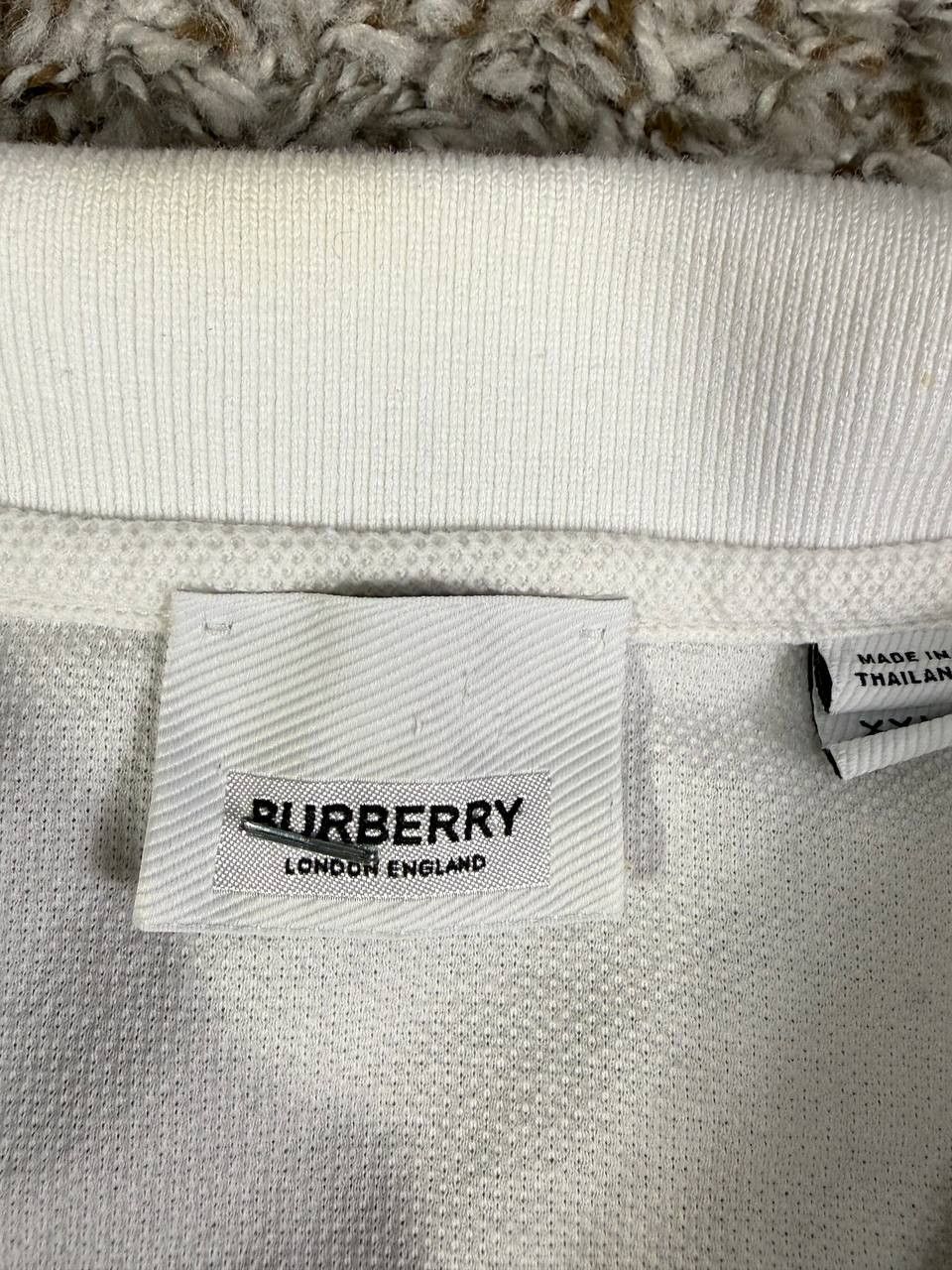 Burberry Burberry London Plaid White Short Sleeve Polo Shirt Size US XXL / EU 58 / 5 - 8 Thumbnail