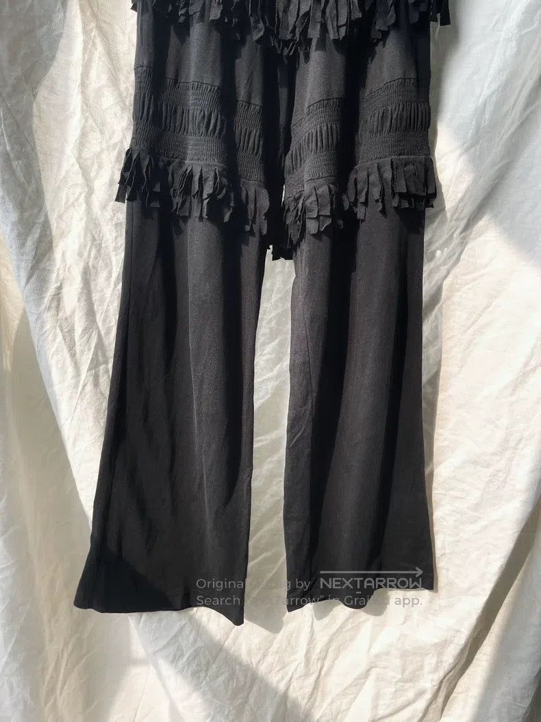 Comme des Garcons Comme Des Garcons size XS Torn lace fringe gathered long p Size 22" - 6 Thumbnail