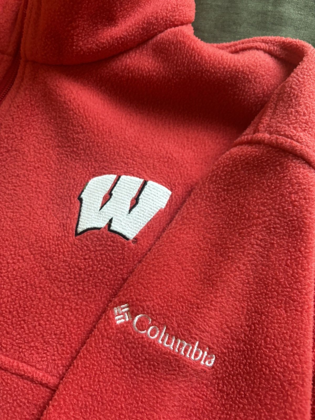 Columbia Wisconsin Badgers Columbia Fleece Jacket Size US L / EU 52-54 / 3 - 3 Thumbnail