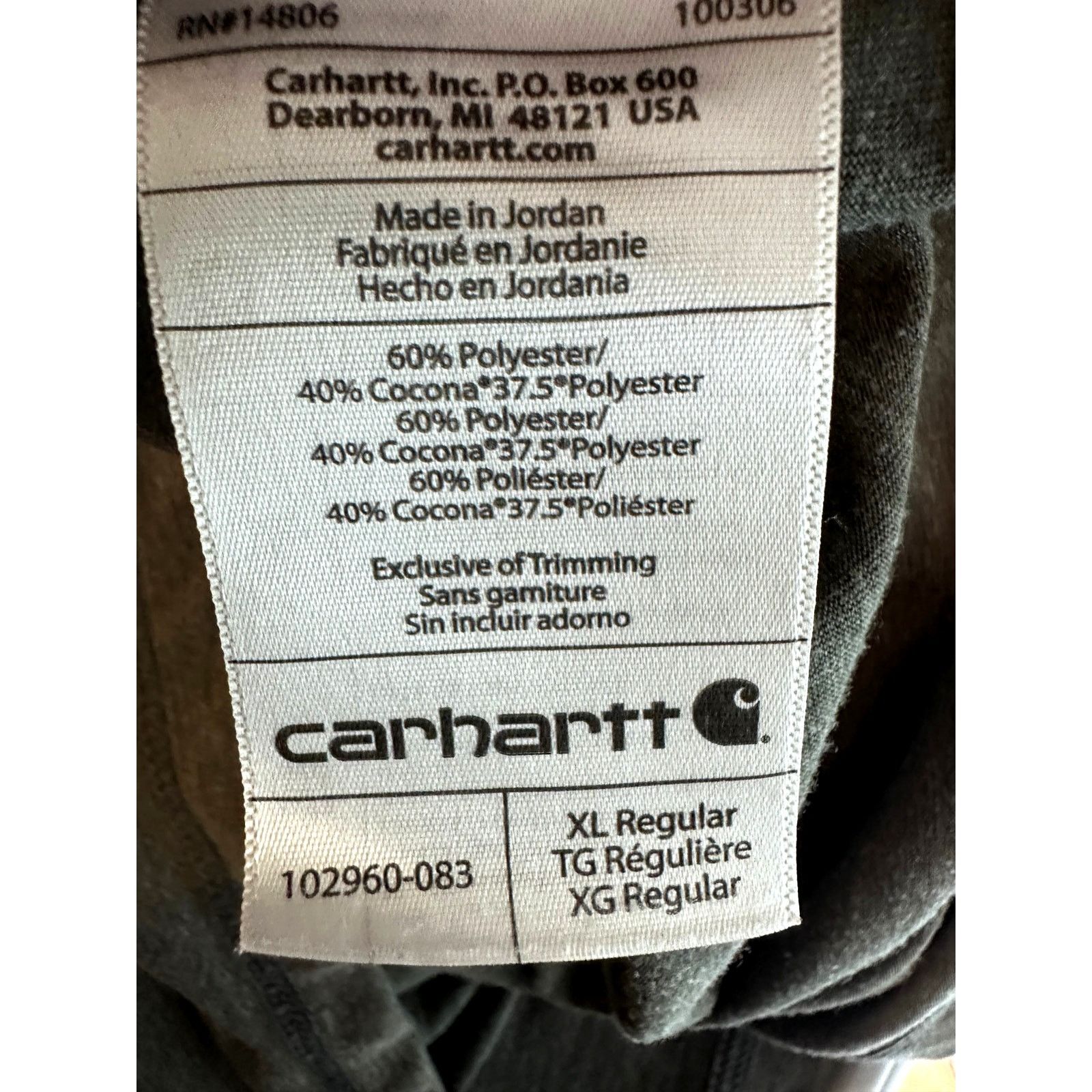 Carhartt Carhartt Mens T Shirt Cementation Advertising Gray XL Size US XL / EU 56 / 4 - 14 Thumbnail