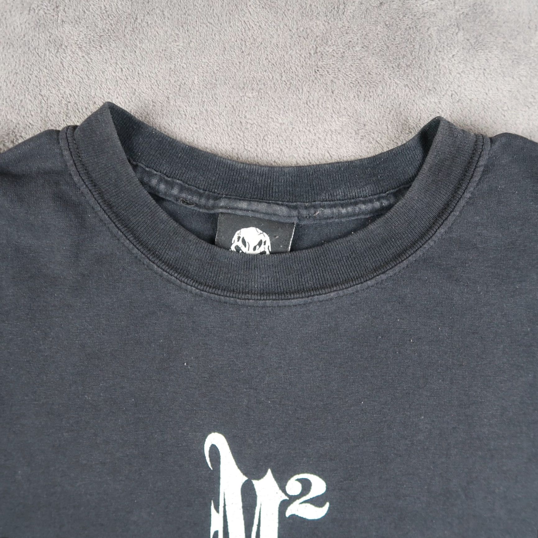 Vintage VINTAGE Y2K MILITIA Motorsports Masked Skull Men’s Hip Hop T-Shirt XL Size US XL / EU 56 / 4 - 6 Thumbnail